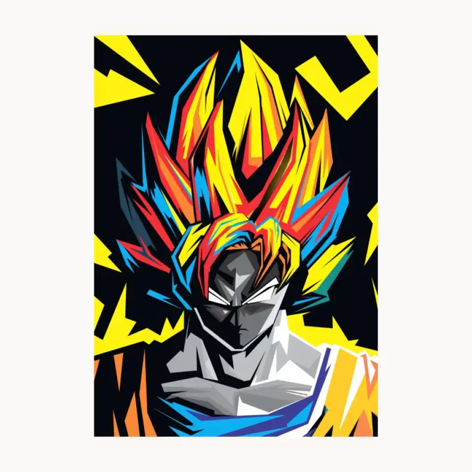 Super Vegito Dragon Ball Metal Poster