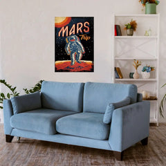 Mars Trip Metal Poster