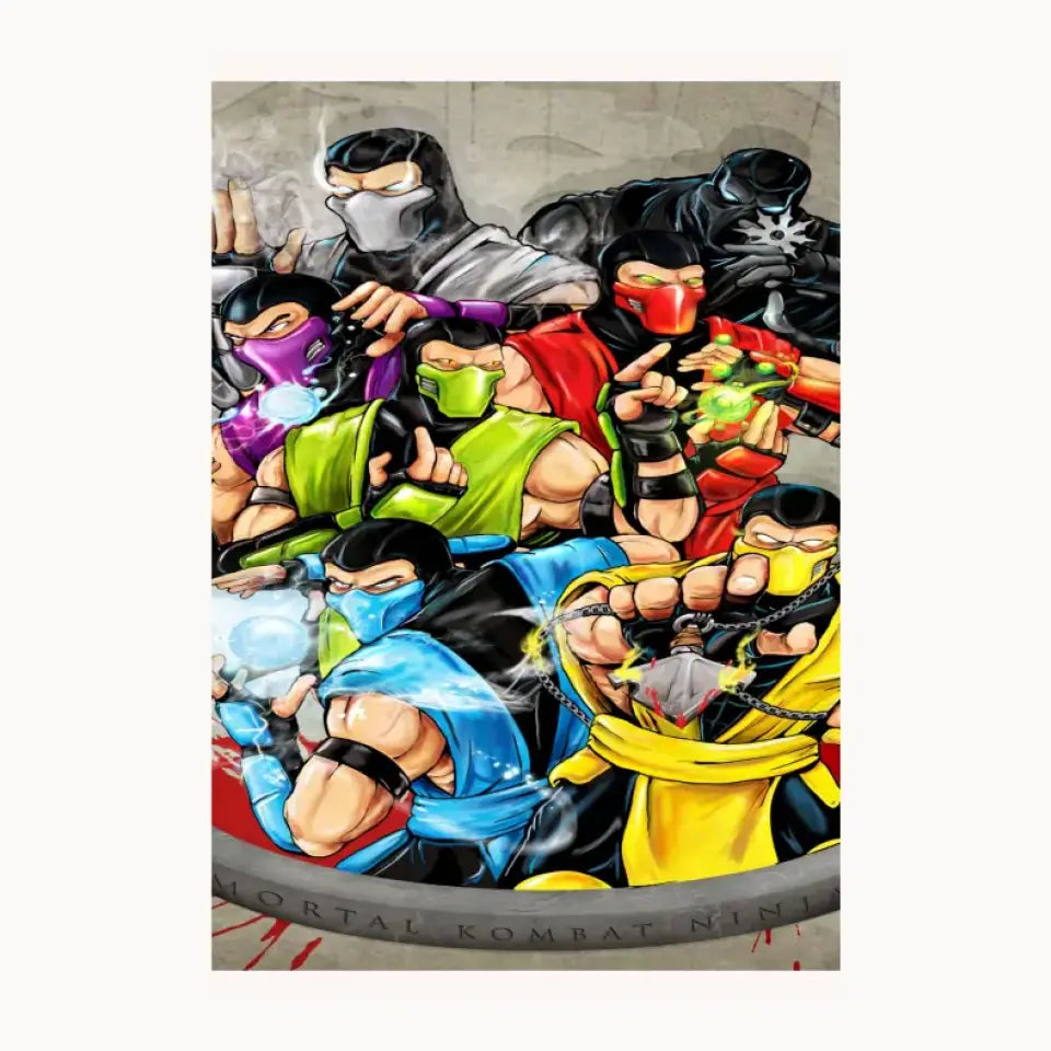 Mortal Kombat Ninja Metal Poster