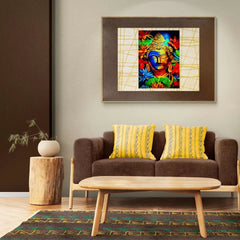 Gautam Buddha Colour Full Paint Metal Poster