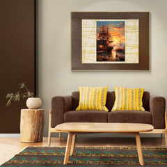 Sunshine With Big Ship Metal Poster