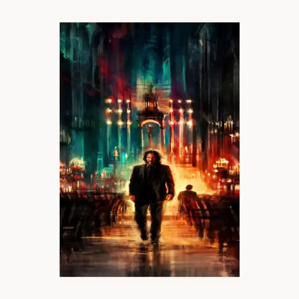 Smart John Wick Metal Poster