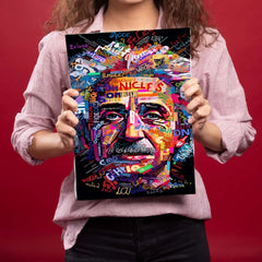 Albert Einstein Metal Poster