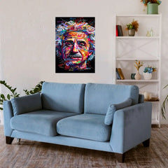 Albert Einstein Metal Poster