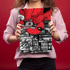 Spider Man With Camera Metal Poster