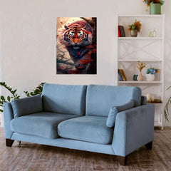 Danger Tiger Metal Poster