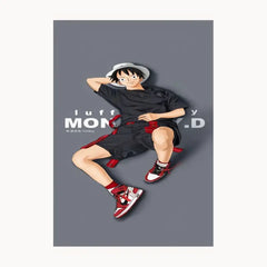 Luffy In Holiday Metal Poster