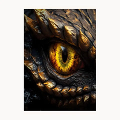 Yellow Eye Metal Poster