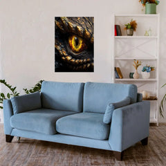 Yellow Eye Metal Poster