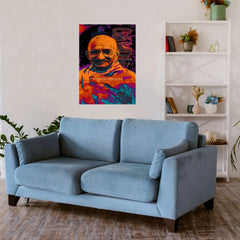 Mahatma Gandhi Metal Poster
