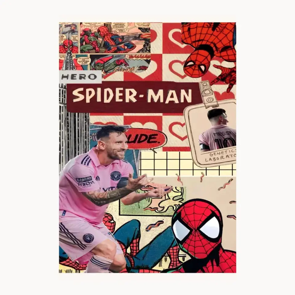Hero Spider Man Metal Poster