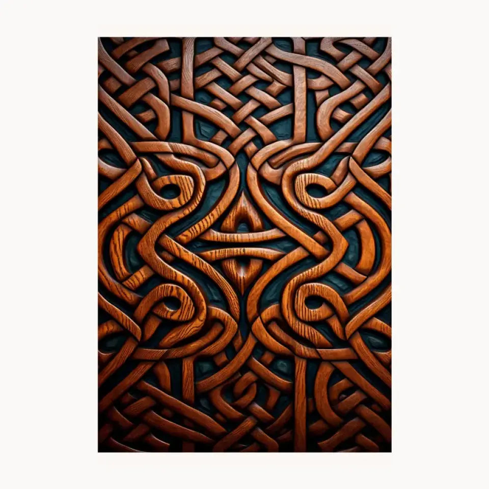 Wooden Art Metal Poster