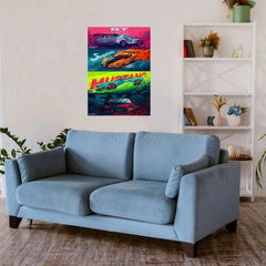 Sports Cars Metal Poster