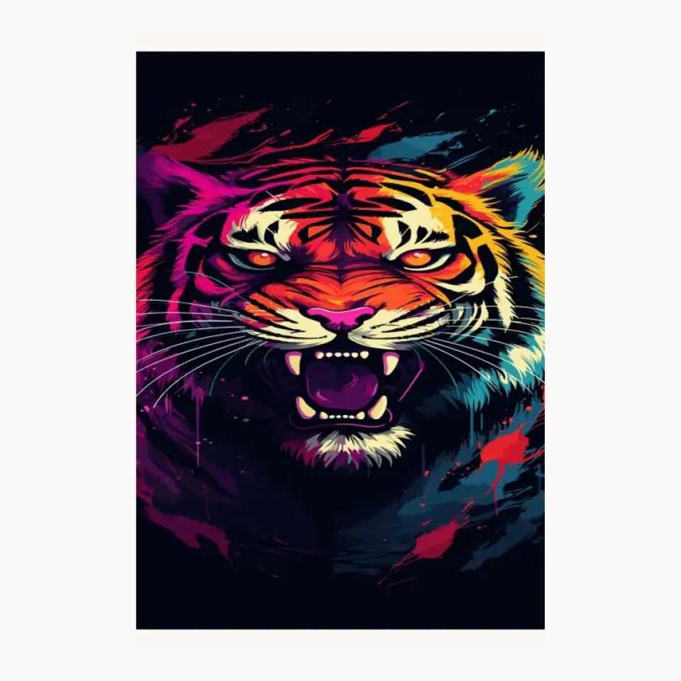 Bangol Tiger Metal Poster