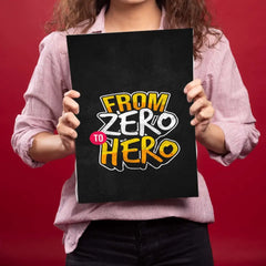 From Zero To Hero Metal Poster