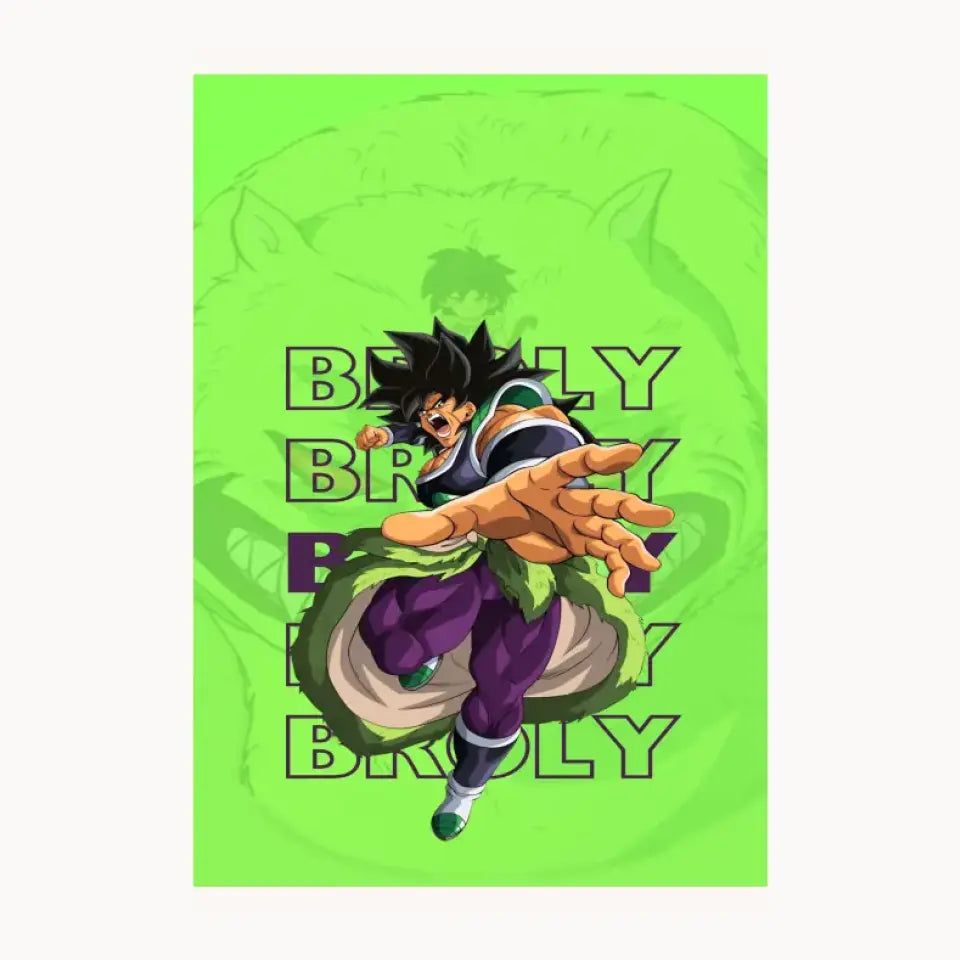 Broly Metal Poster