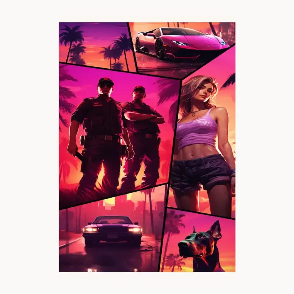 Gt-5  2 Metal Poster