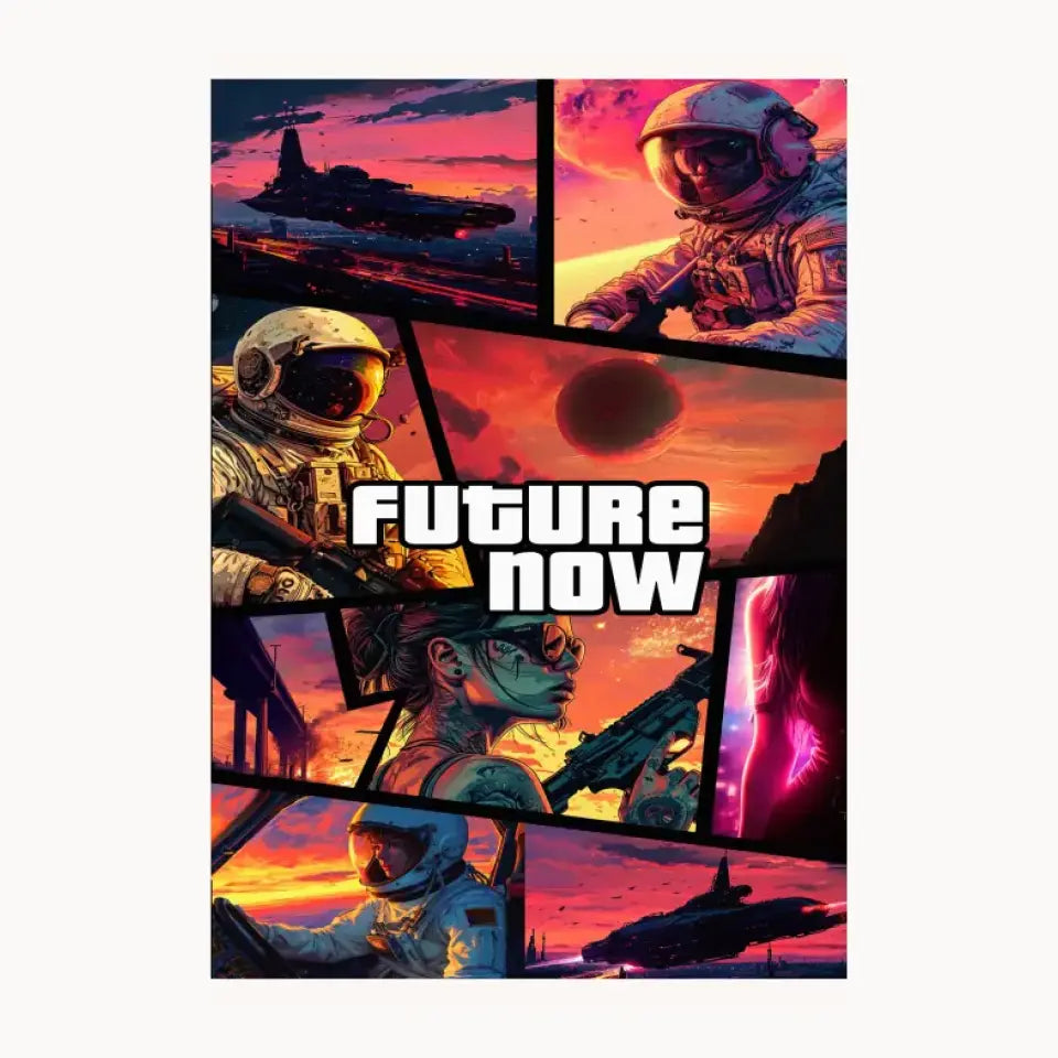 Future Now Metal Poster