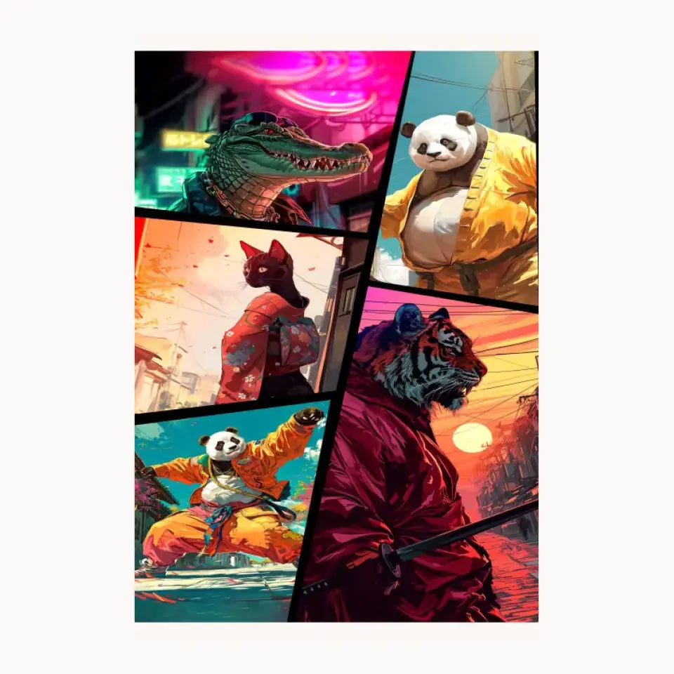 Kung Fu Panda Metal Poster