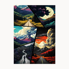 Beautiful Nature Painting Metal Poster