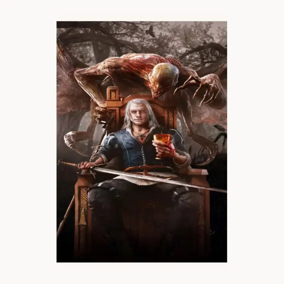 The Witcher Metal Poster