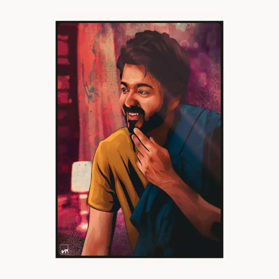 Handsome Vijay Metal Poster