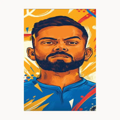Handsome Virat Kohali Metal Poster