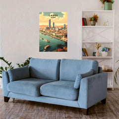 Lagos Metal Poster