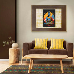Colour Full Gautam Buddha Metal Poster