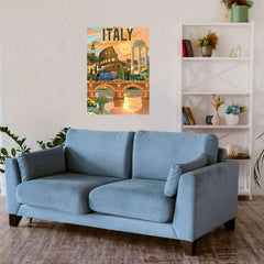Italy Metal Poster