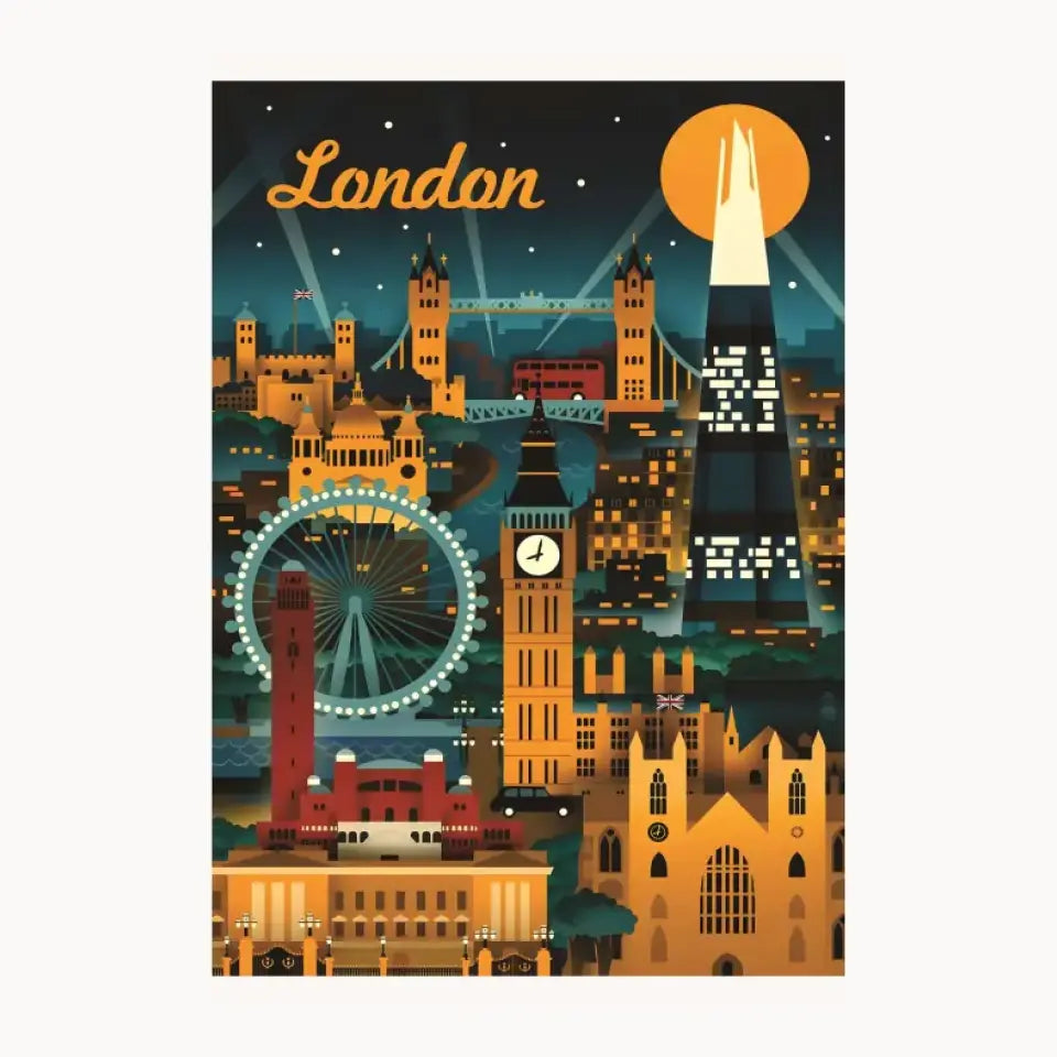 London Metal Poster