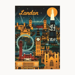 London Metal Poster