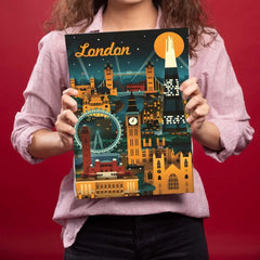 London Metal Poster