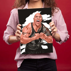 Dwayne Johnson-The Rock Metal Poster