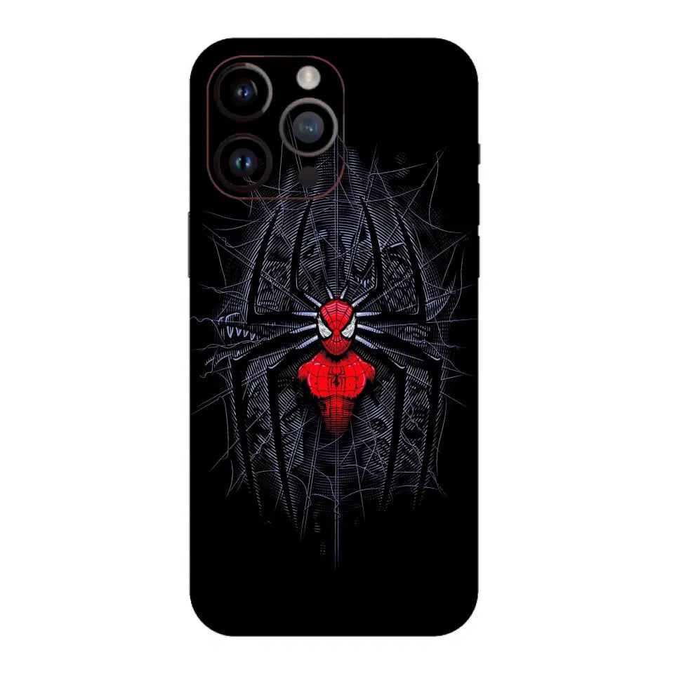 Minimalist Dark Spider Man Mobile Skins | Marvel Phone Skin