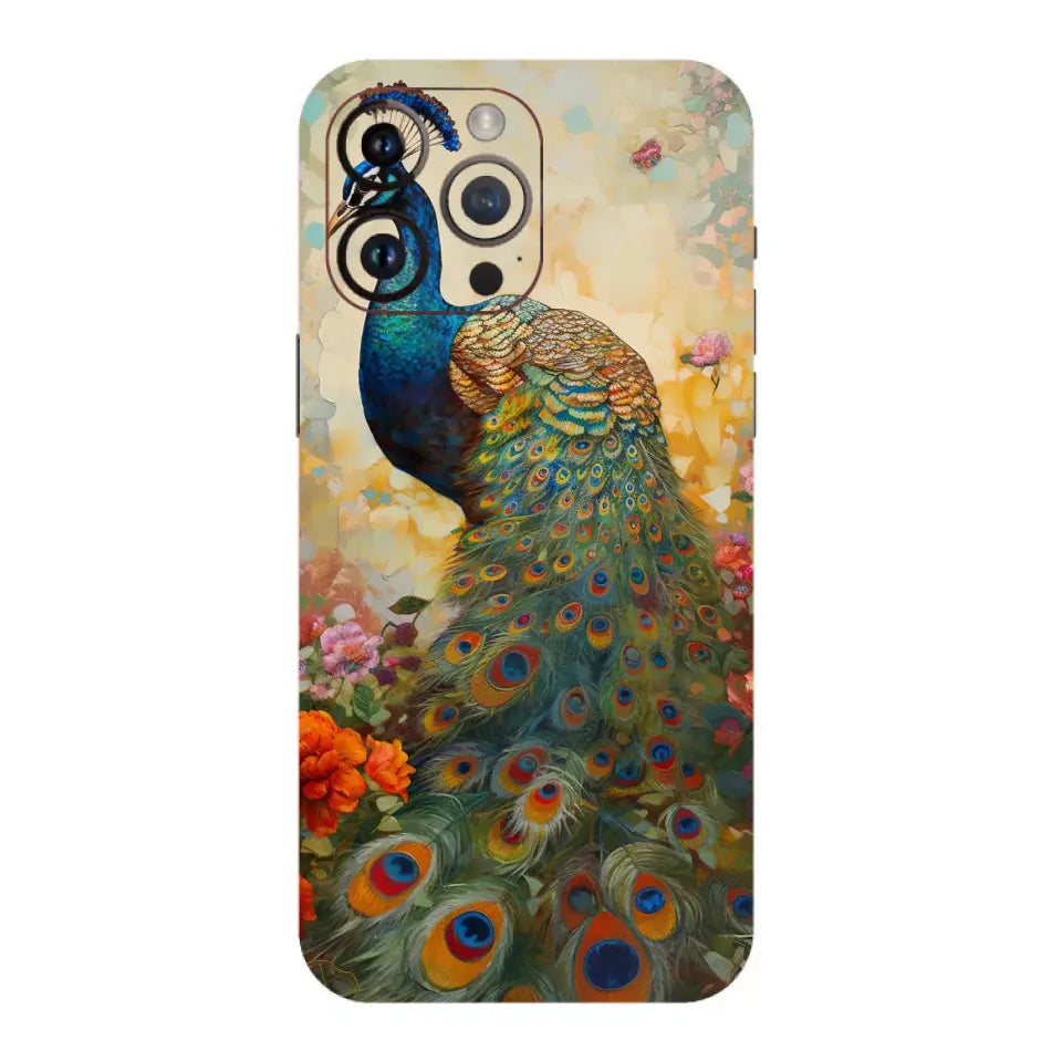 National Bird Peacock Mobile Skin