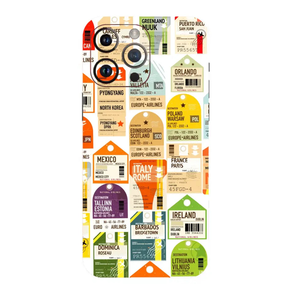 Retro Travel Mobile Skin