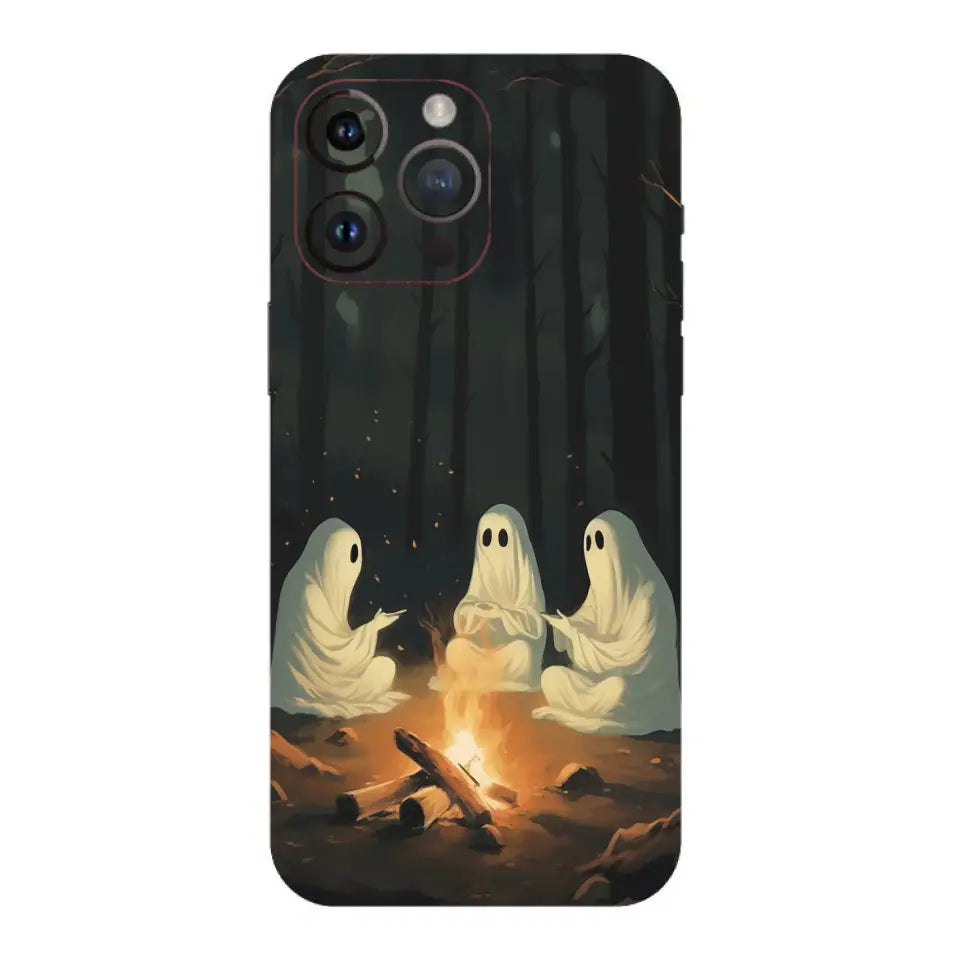 Spooky Ghost Bonfire Mobile Skin