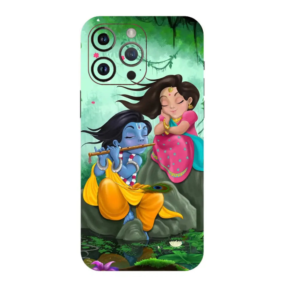 Cartoon Character Radha Krishna Mobile Skin
