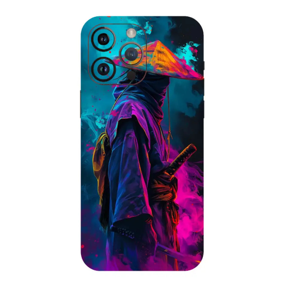 Colorful Artwork of Samurai Mobile Skin