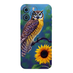 Sunflower and A Wise Owl Mobile Skin