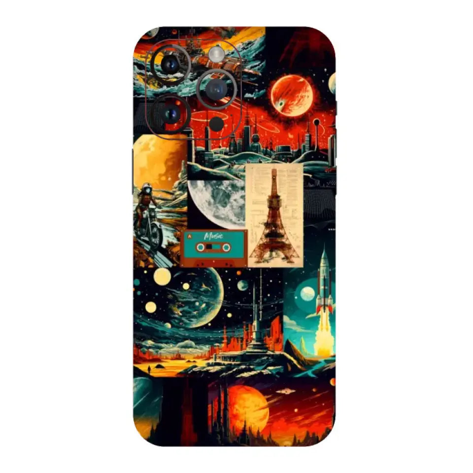 Retro Space Tourisum Mobile Skin