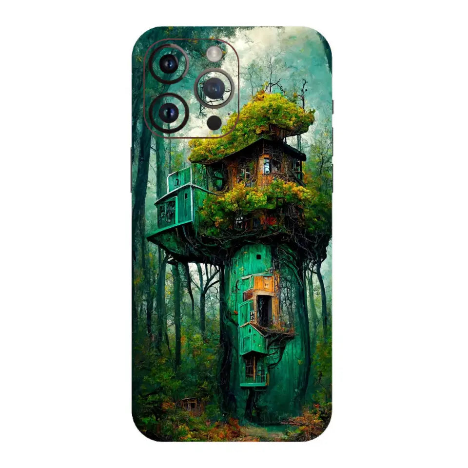 Surrealist Forest Treehouse Mobile Skin