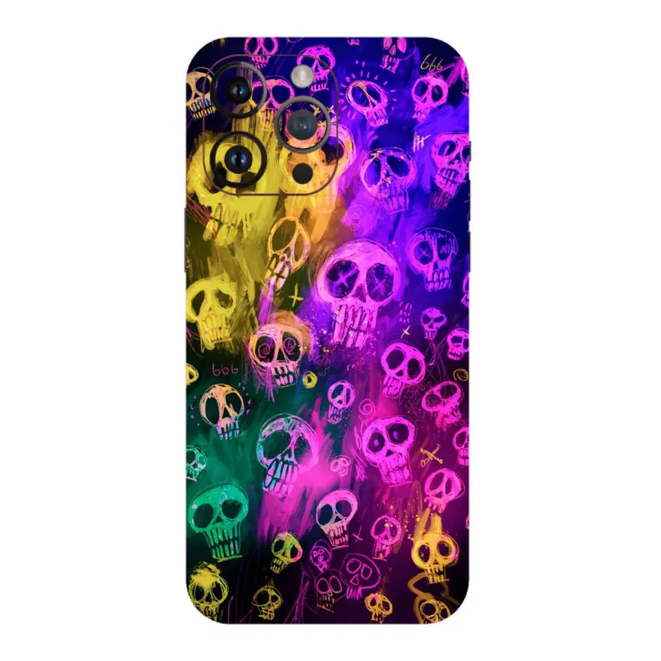 Rainbow Skull Mobile Skin