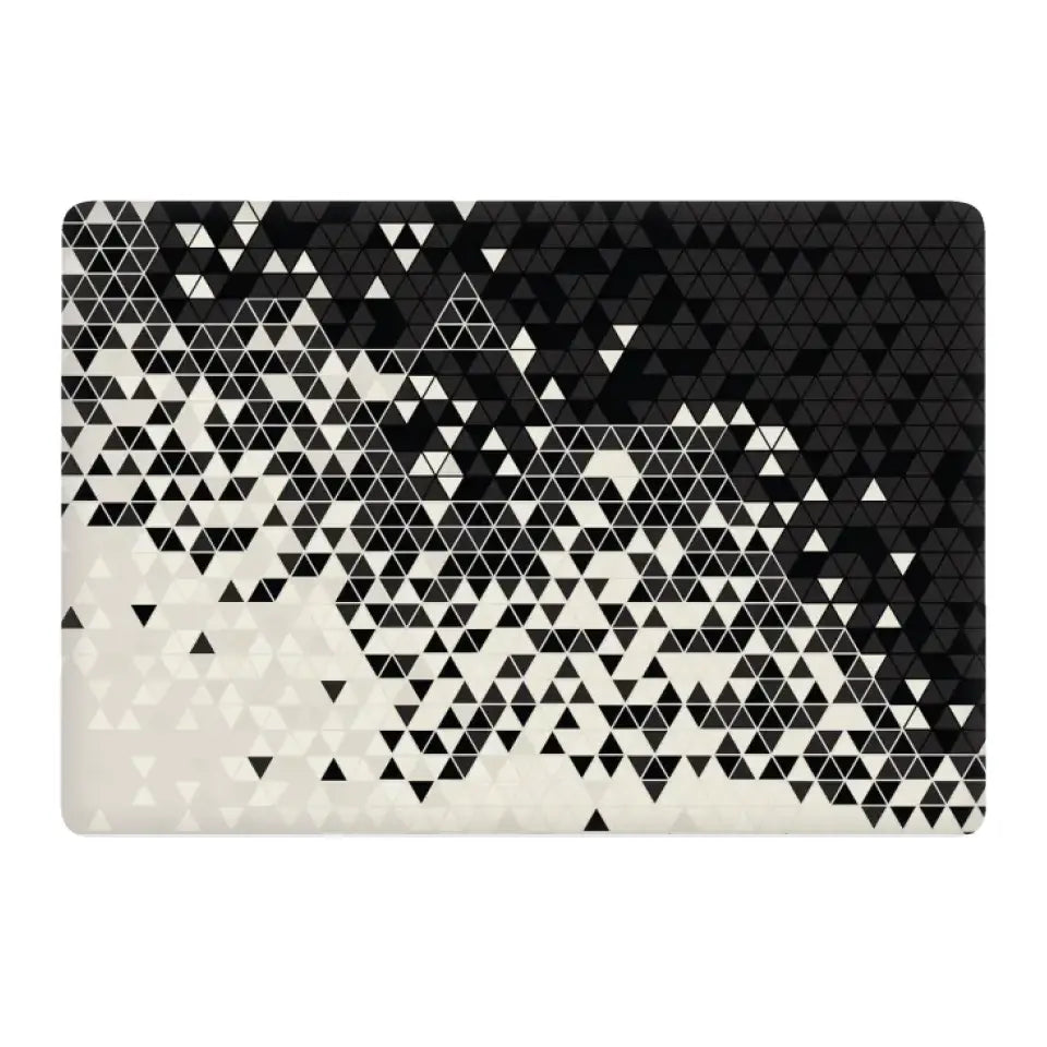 BLACK AND WHITE TRIANGLE LAPTOP SKIN