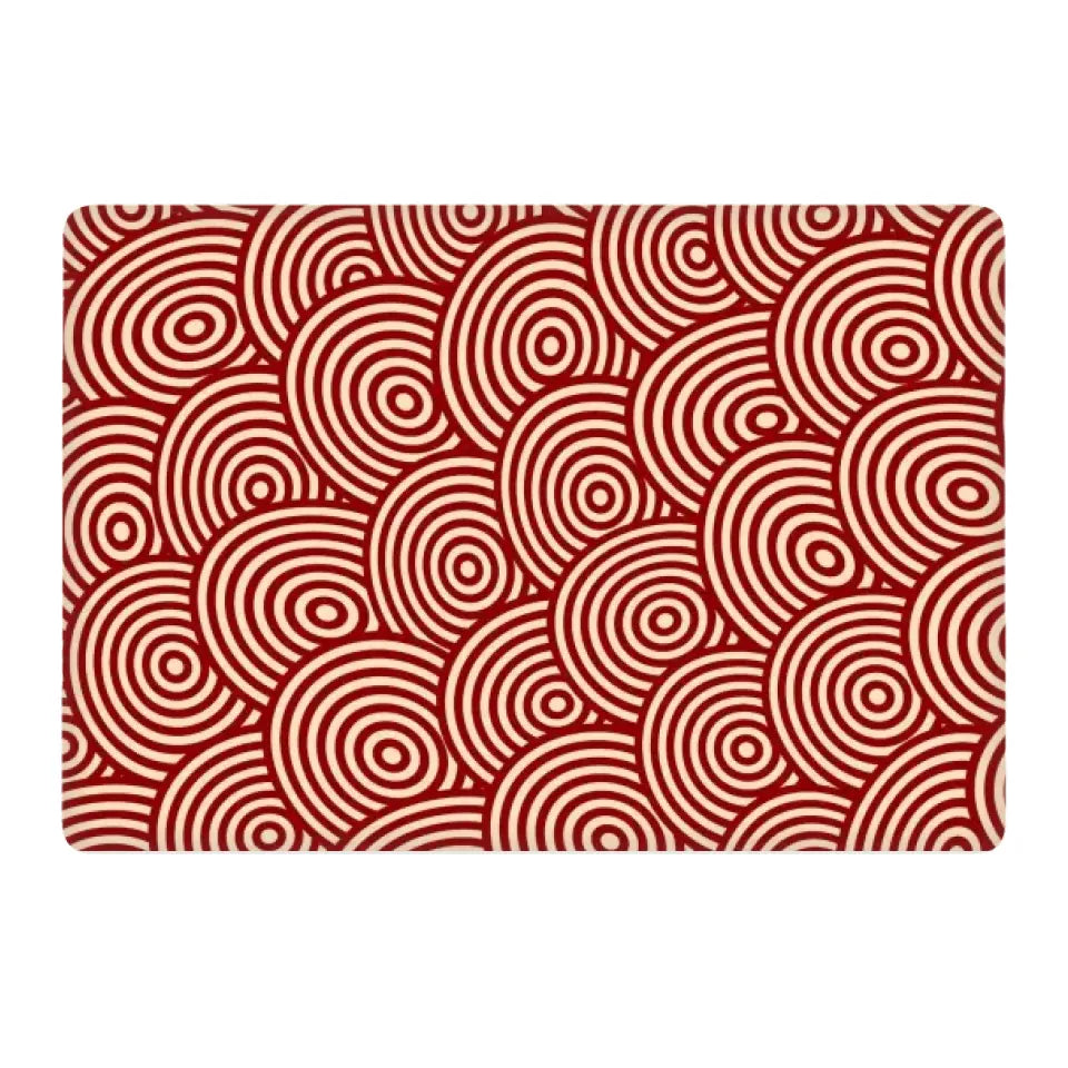RED ROUND LAPTOP SKIN