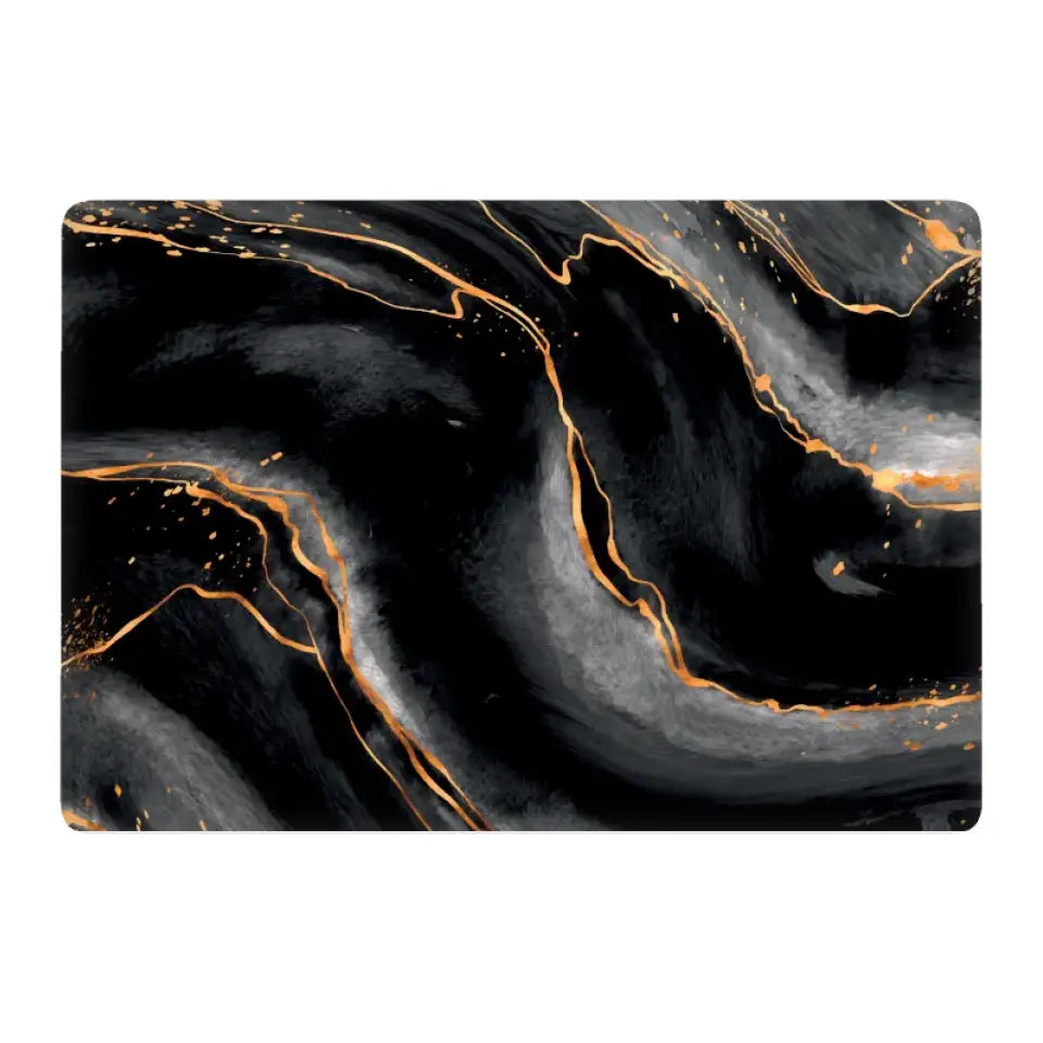 BLACK GOLD MARBLE LAPTOP SKIN