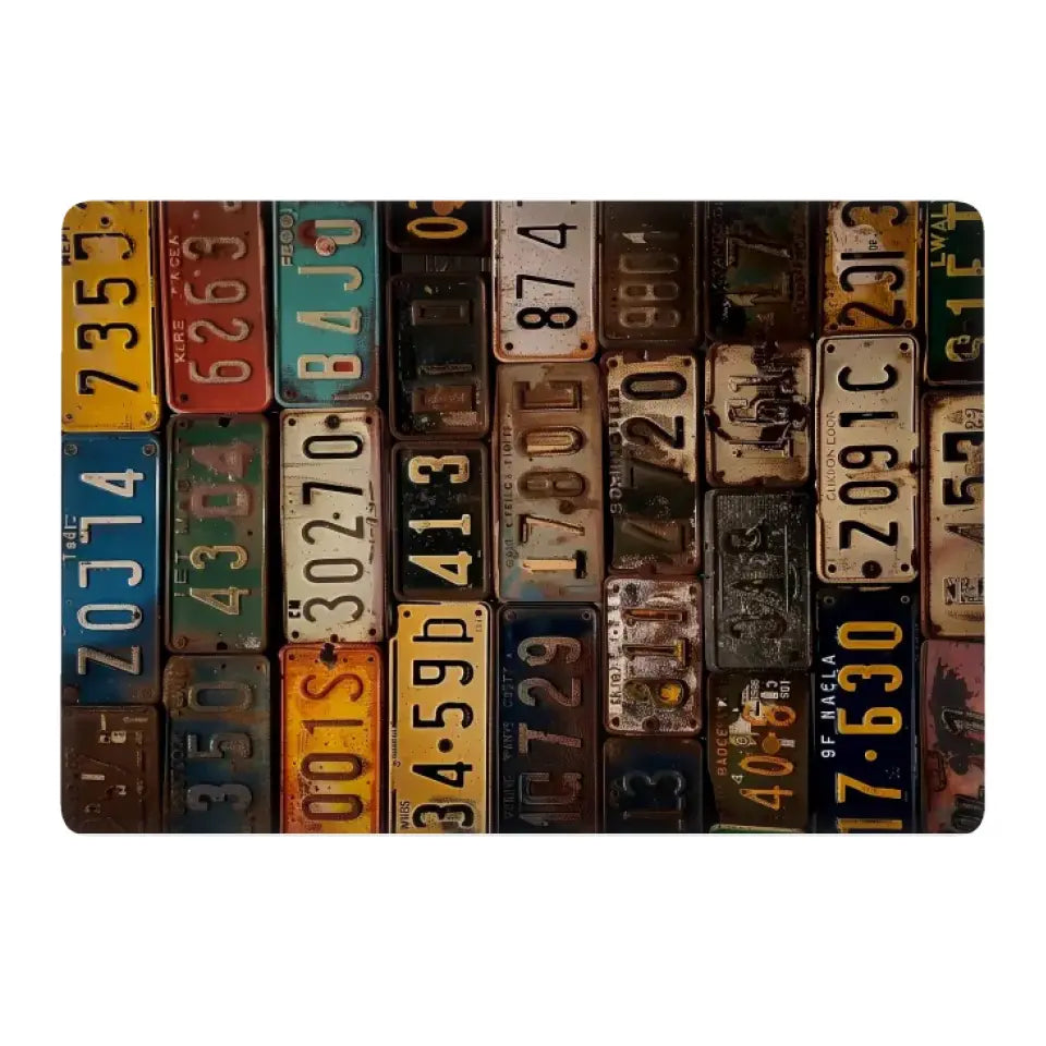 NUMBER PLATE LAPTOP SKIN