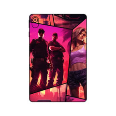 GIRL CAR DOG POLICE TABLET SKIN