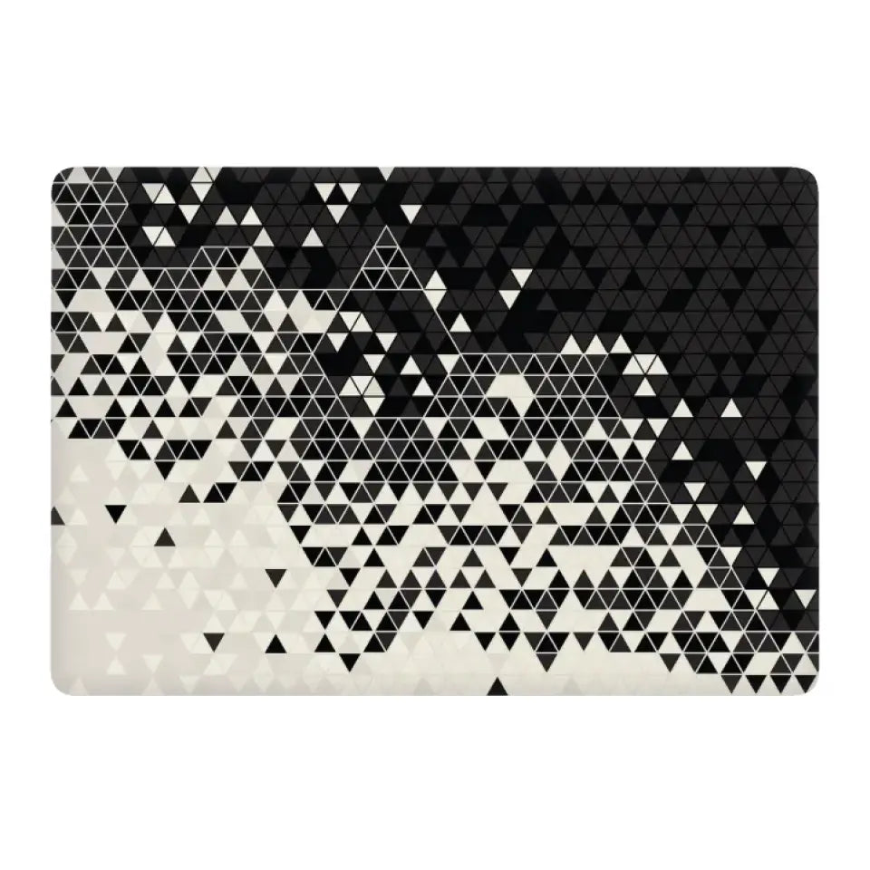 BLACK AND WHITE TRIANGLE APPLE MACBOOK SKIN